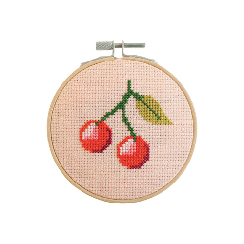 Cherry Mini Cross Stitch Kit