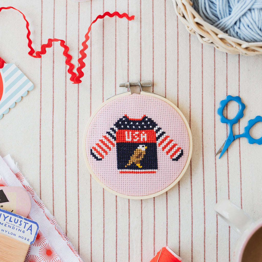 USA Jumper Cross Stitch Kit