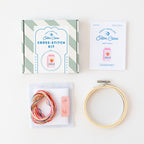 Strawberry Milk Beginner Cross Stitch Kit