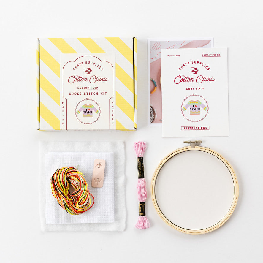 I Love Taylor Cross Stitch Kit