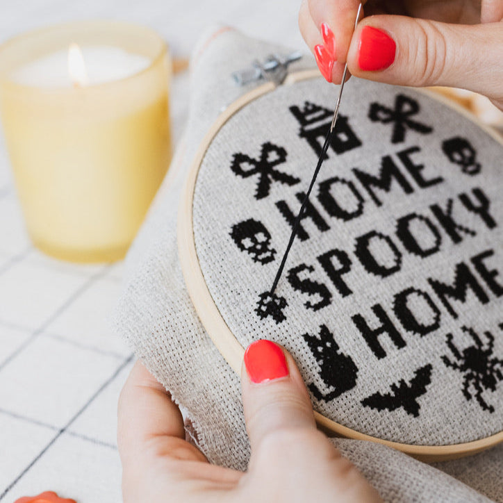 Home Spooky Home Cross Stitch Kit
