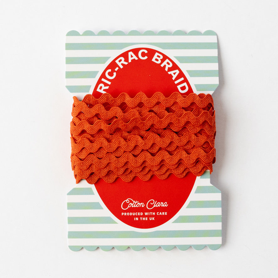 4 x Metres of Ric Rac Trimming on Colourful Bobbin