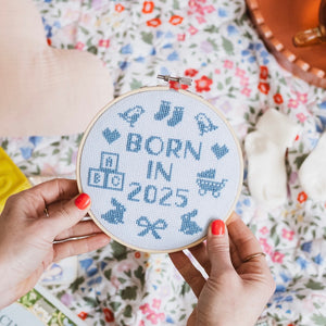 Born In 2025 Cross Stitch Kit