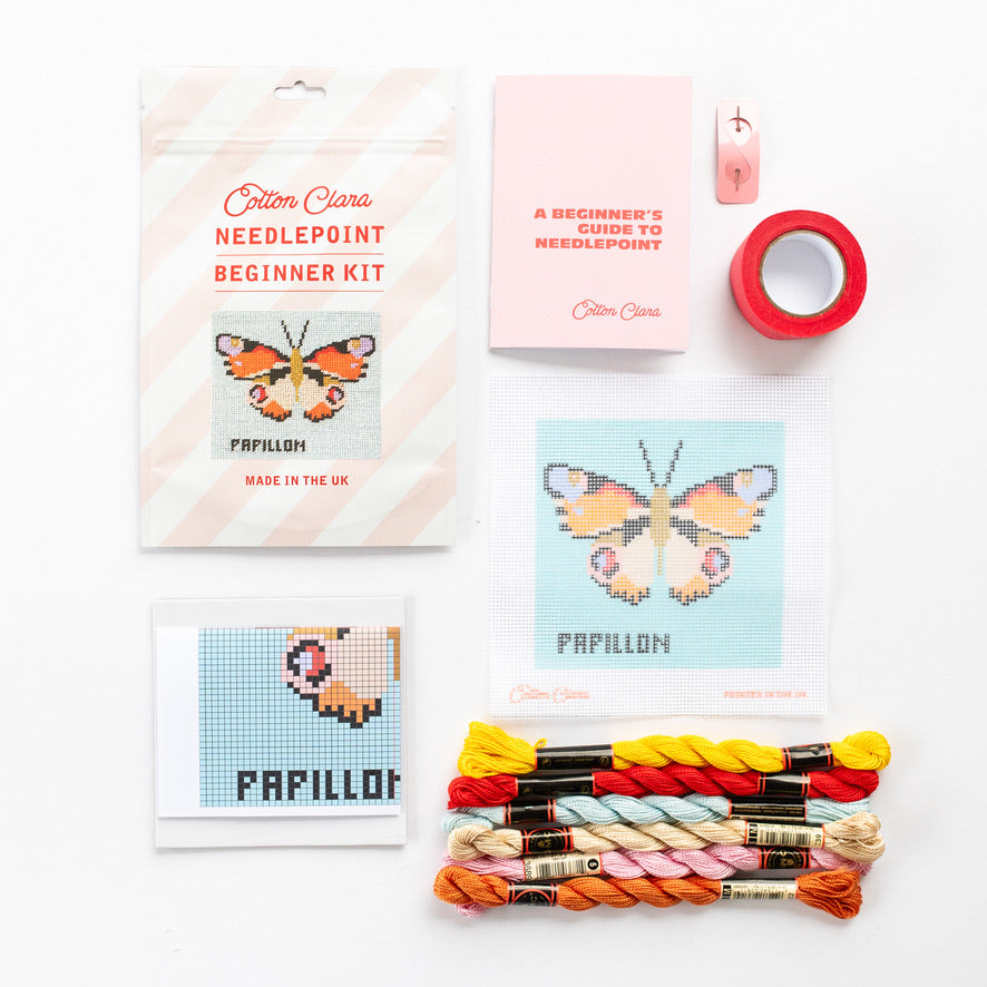Beginner Needlepoint Kit - Butterfly