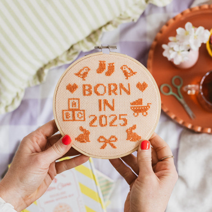 Born In 2025 Cross Stitch Kit