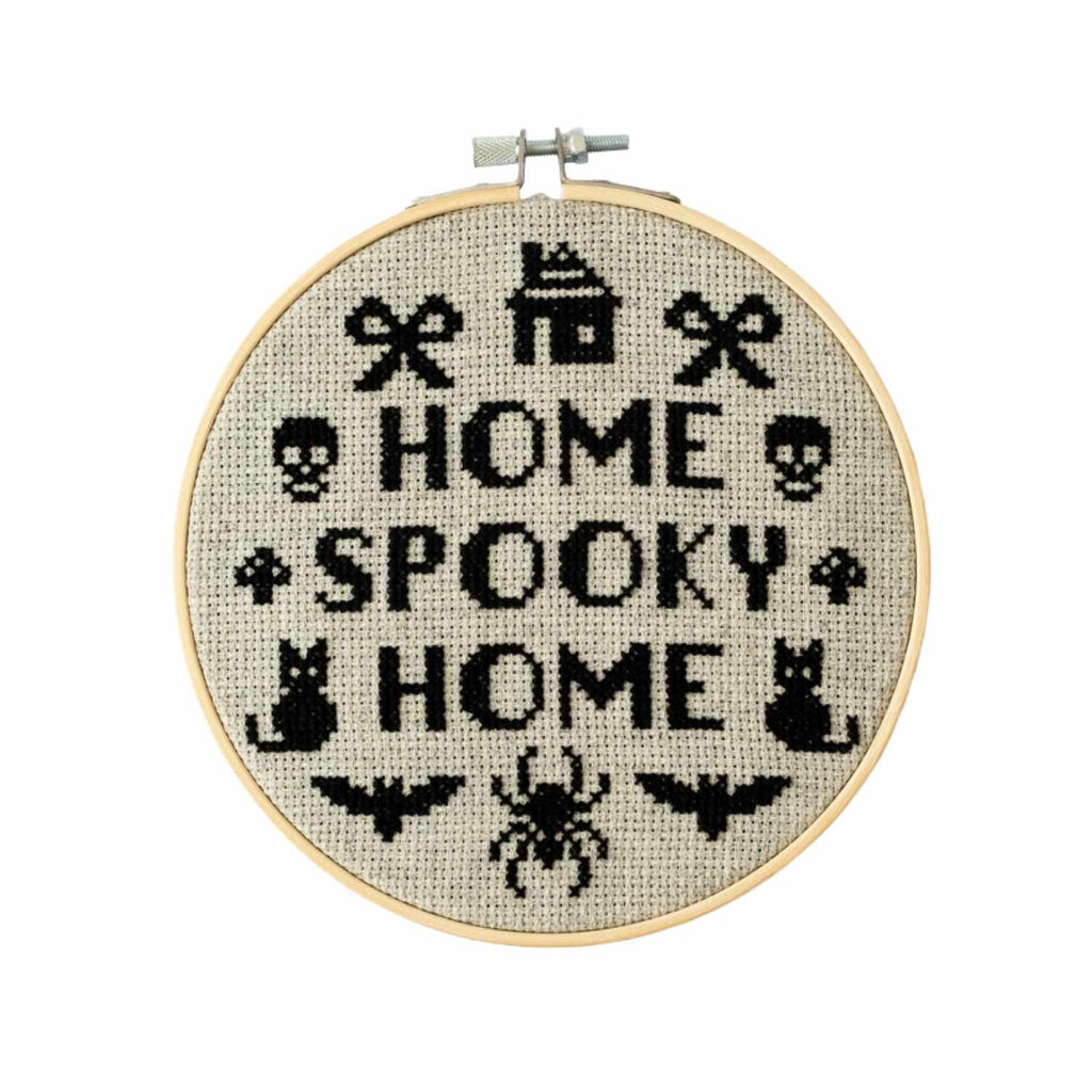 Home Spooky Home Cross Stitch Kit