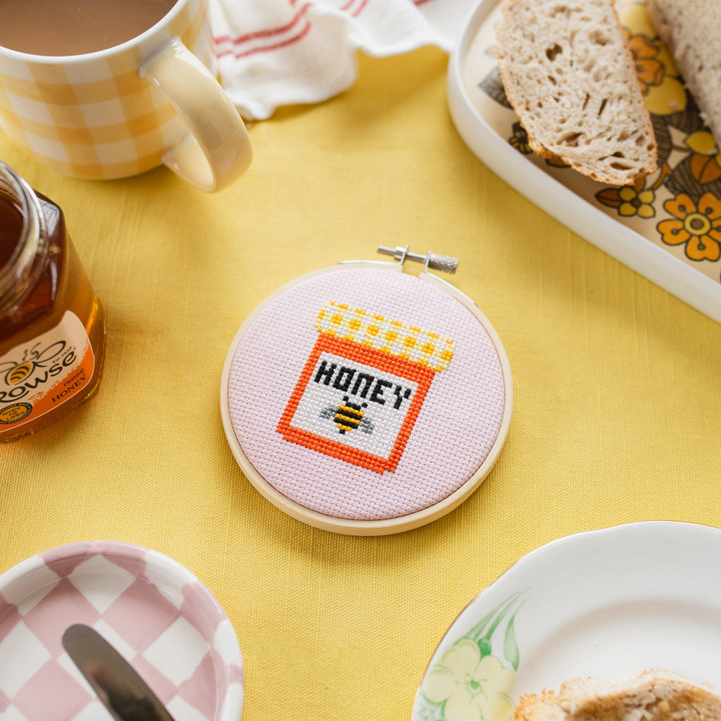 Honey Mini Cross Stitch PDF Pattern – Instant Download