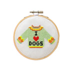 I Love Dogs Mini Cross Stitch PDF Pattern – Instant Download