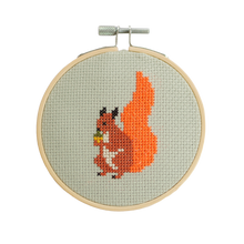 Load image into Gallery viewer, Squirrel Cross Stitch Kit