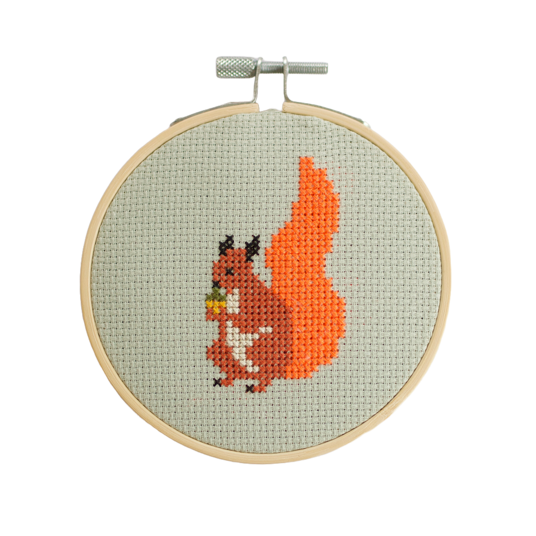 Squirrel Cross Stitch Kit