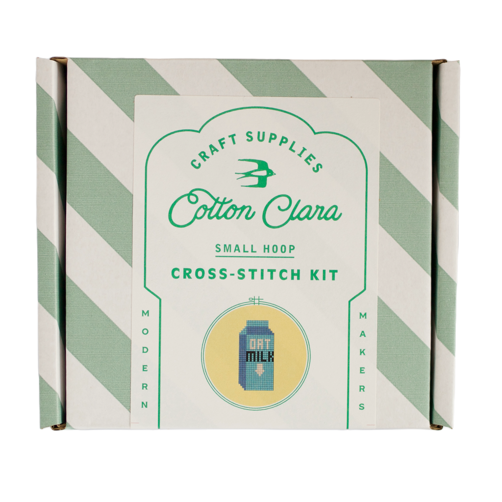 Oat Milk Cross Stitch Kit