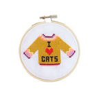 I Love Cats Cross Stitch Kit
