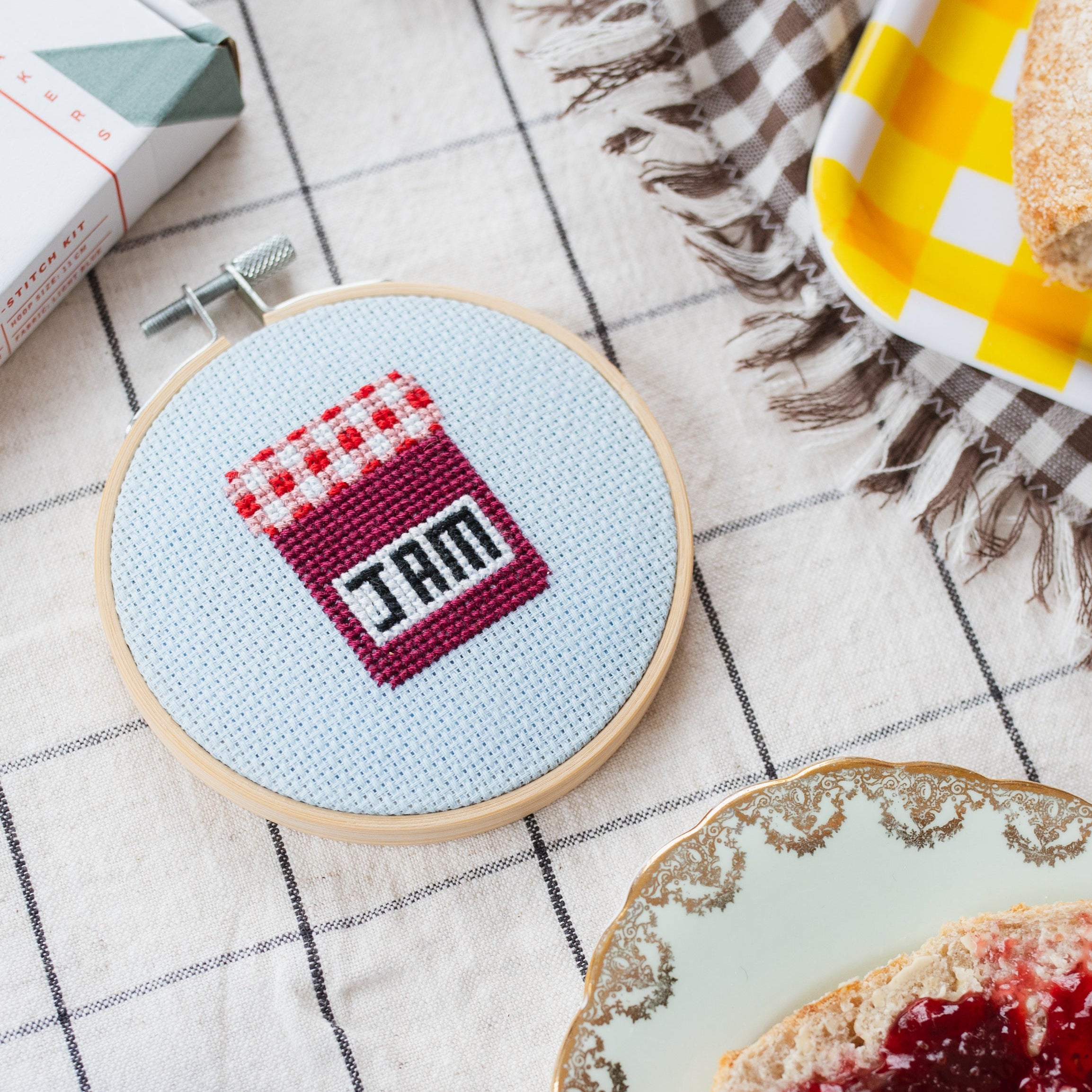 Jam Mini Cross Stitch PDF Pattern – Instant Download