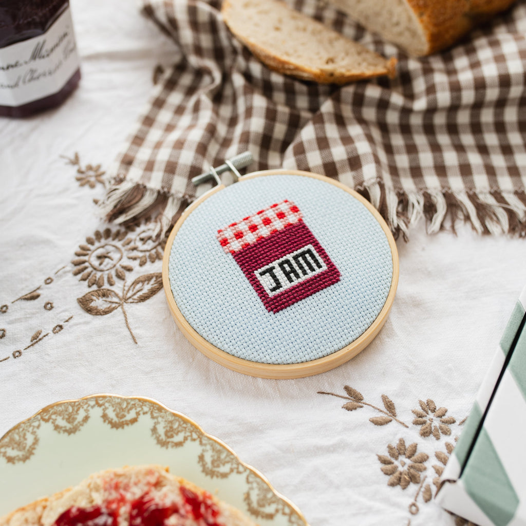 Jam Mini Cross Stitch PDF Pattern – Instant Download