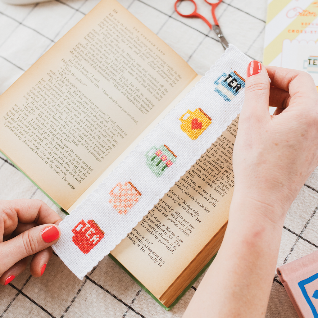 Mugs Bookmark Cross Stitch Kit