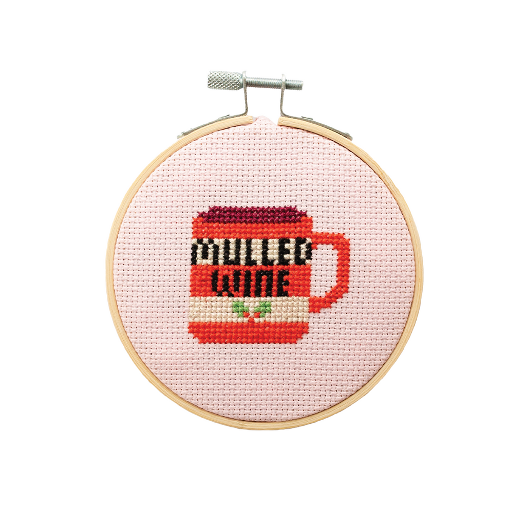 Mulled Wine Mini Cross Stitch Kit