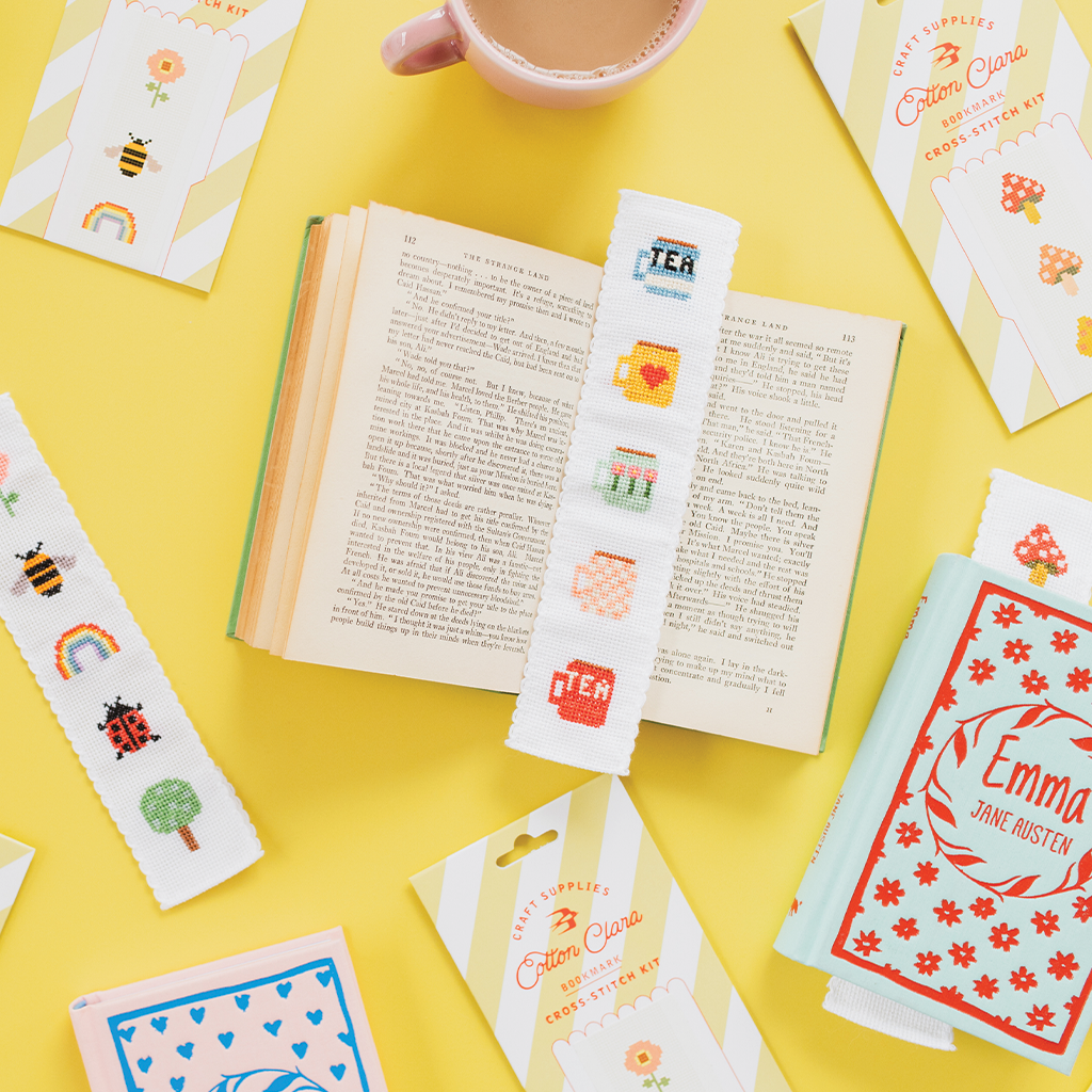 Mugs Bookmark Cross Stitch Kit