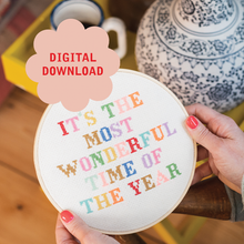 Load image into Gallery viewer, Its the most wonderful time of the year Cross Stitch PDF Pattern