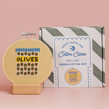 Load image into Gallery viewer, Olives Cross Stitch Kit
