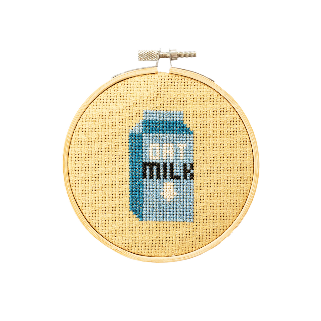 Oat Milk Cross Stitch Kit