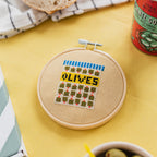 Olives Mini Cross Stitch PDF Pattern – Instant Download