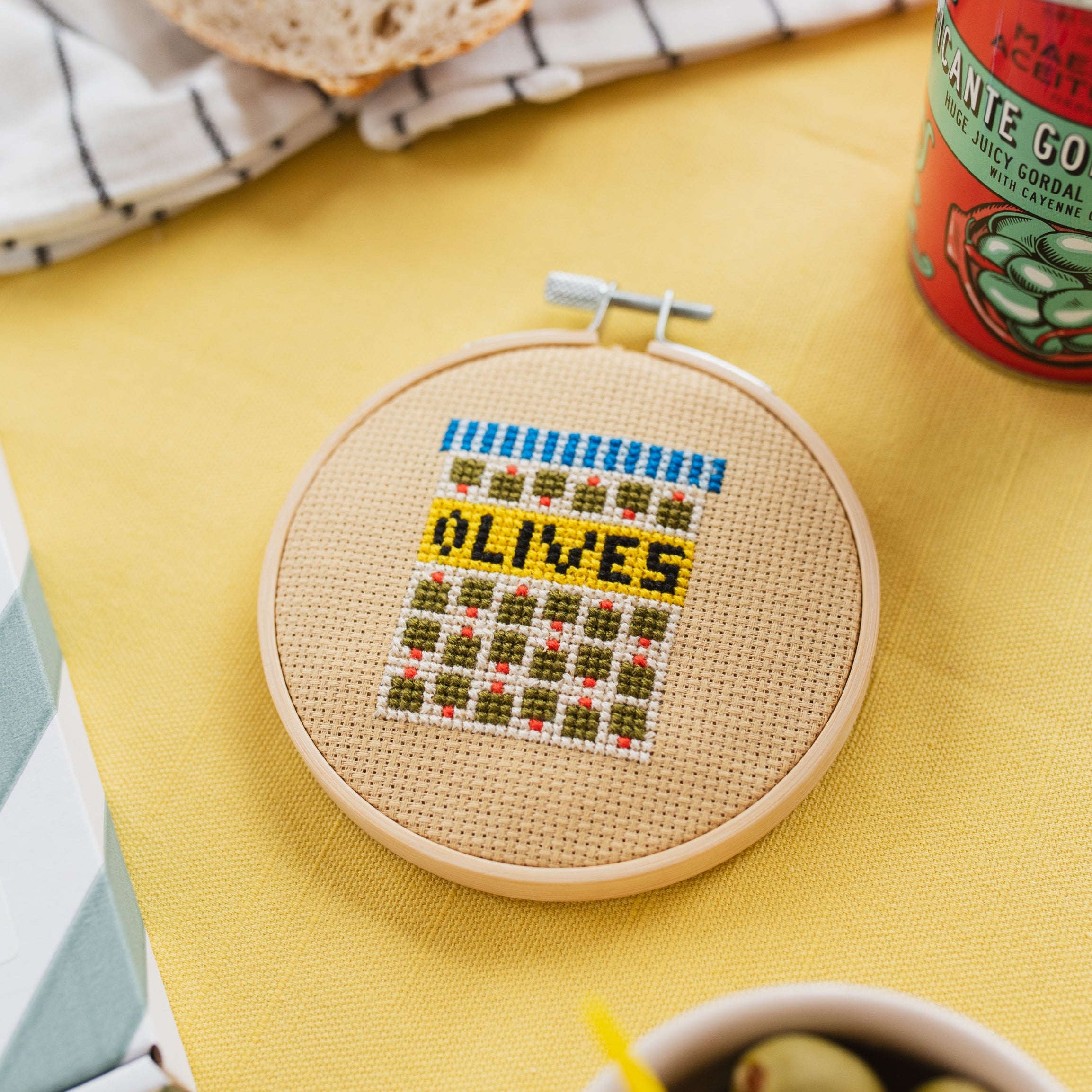 Olives Mini Cross Stitch PDF Pattern – Instant Download