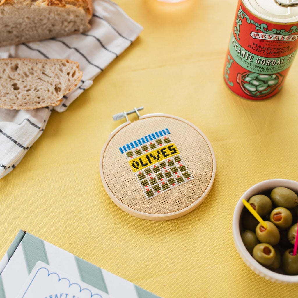 Olives Mini Cross Stitch PDF Pattern – Instant Download