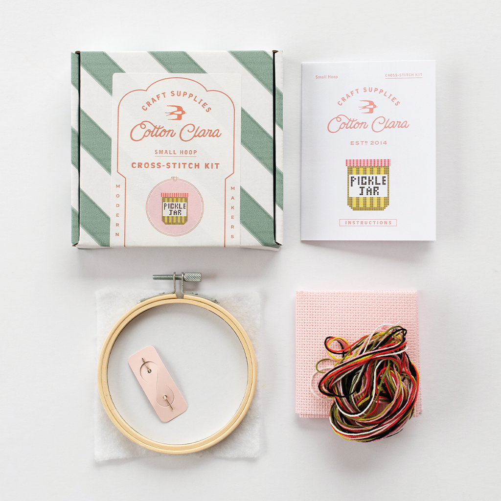 Pickle Jar Cross Stitch Kit