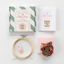 Load image into Gallery viewer, Pickle Jar Cross Stitch Kit