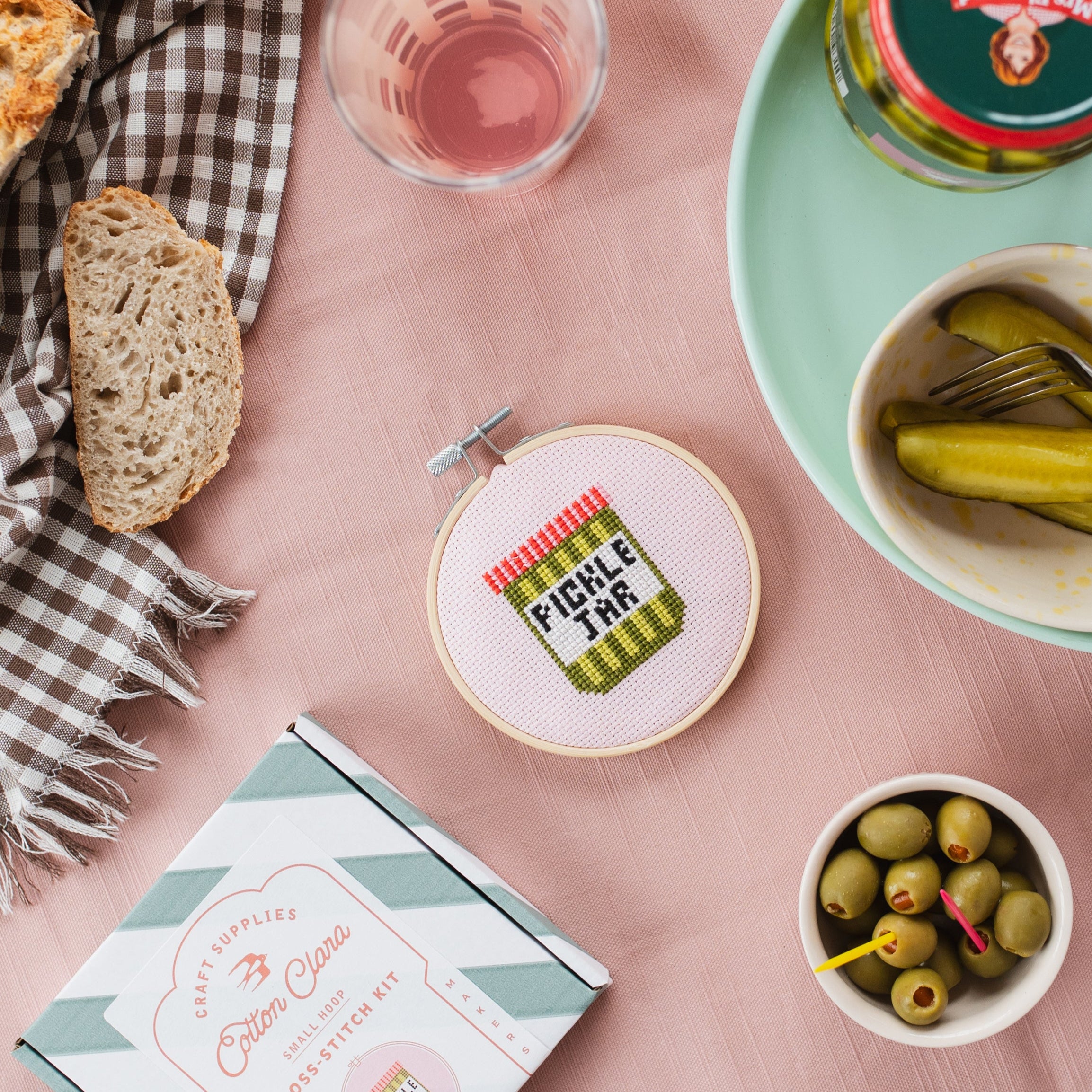 Pickle Mini Cross Stitch PDF Pattern – Instant Download