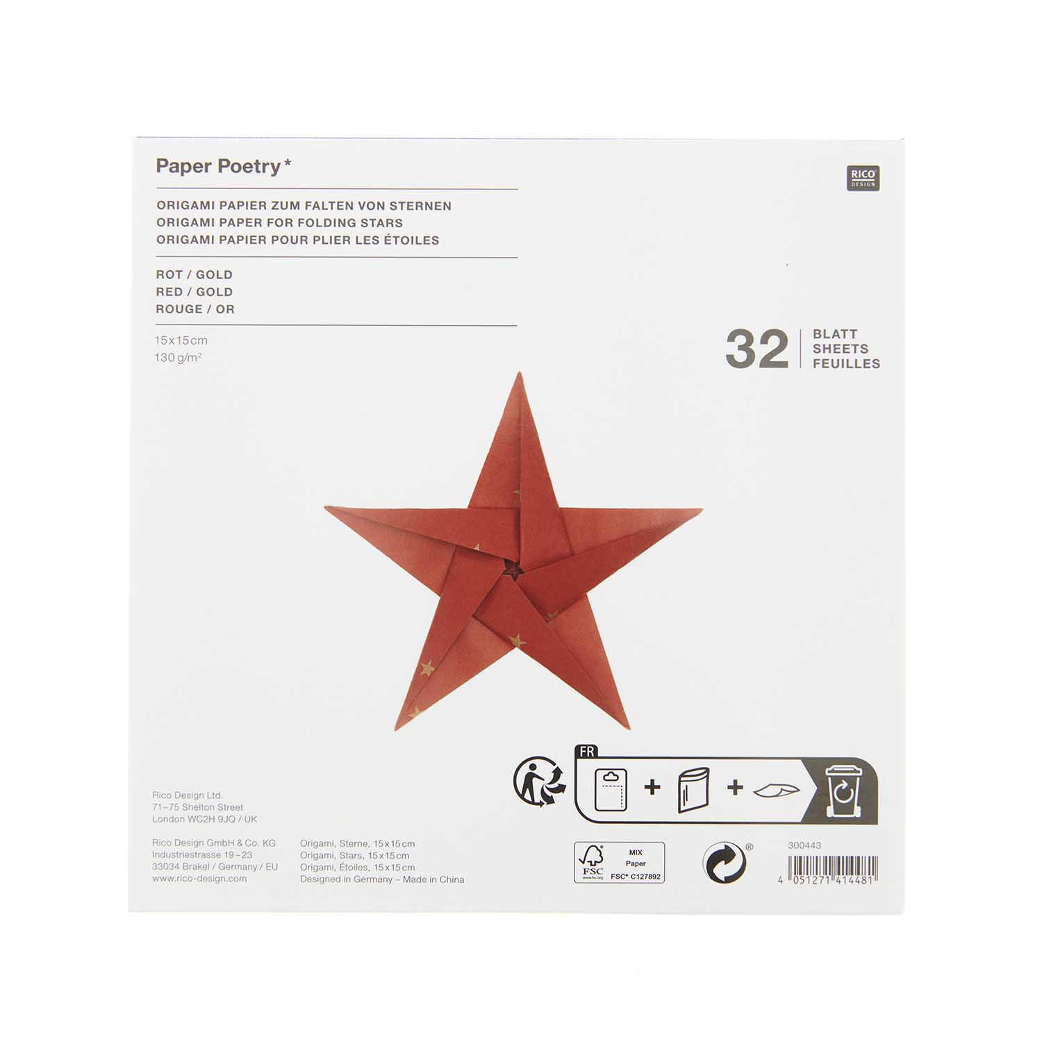 Origami Paper for Stars