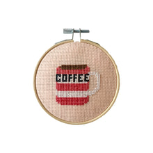 Load image into Gallery viewer, Coffee Cross Stitch Kit