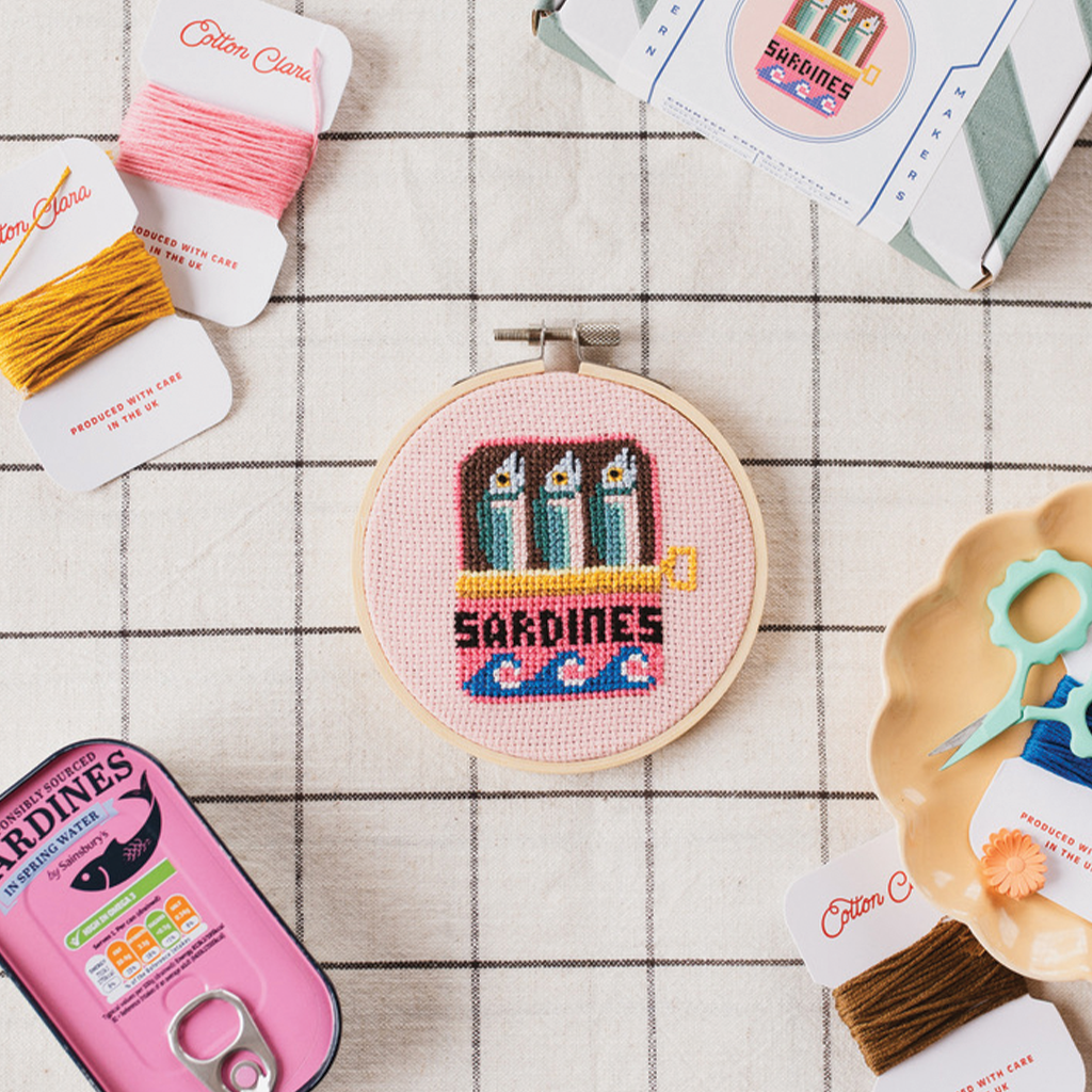 Sardines Cross Stitch Kit