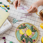 Lemon Floral Embroidery - One Off Box