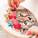 Floral Cheetah Embroidery - One Off Box