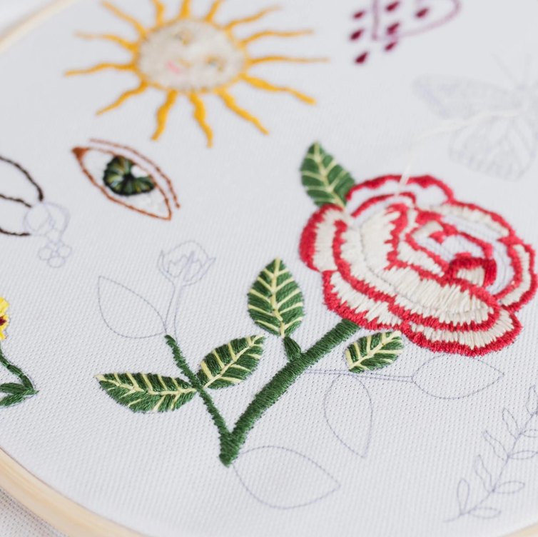 Sun Eye Butterfly Embroidery - One Off Box