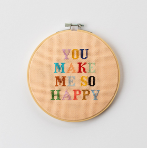 You make me so happy Cross Stitch PDF Pattern – Instant Download