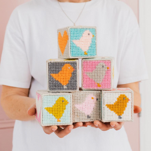 Needlepoint Baby Blocks PDF Pattern - Instant Download