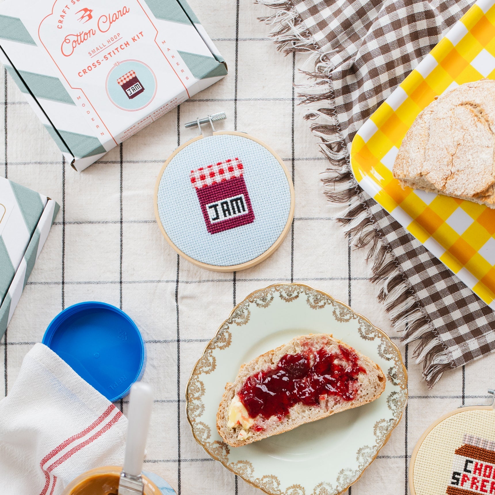 Jam Mini Cross Stitch PDF Pattern – Instant Download