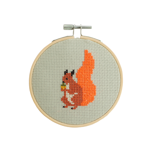 Squirrel Cross Stitch Kit