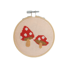 Load image into Gallery viewer, Toadstool Cross Stitch Kit - Red