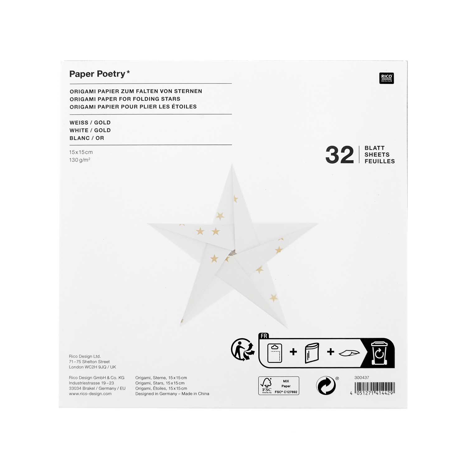Origami Paper for Stars