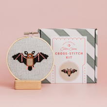 Load image into Gallery viewer, Bat Cross Stitch Kit