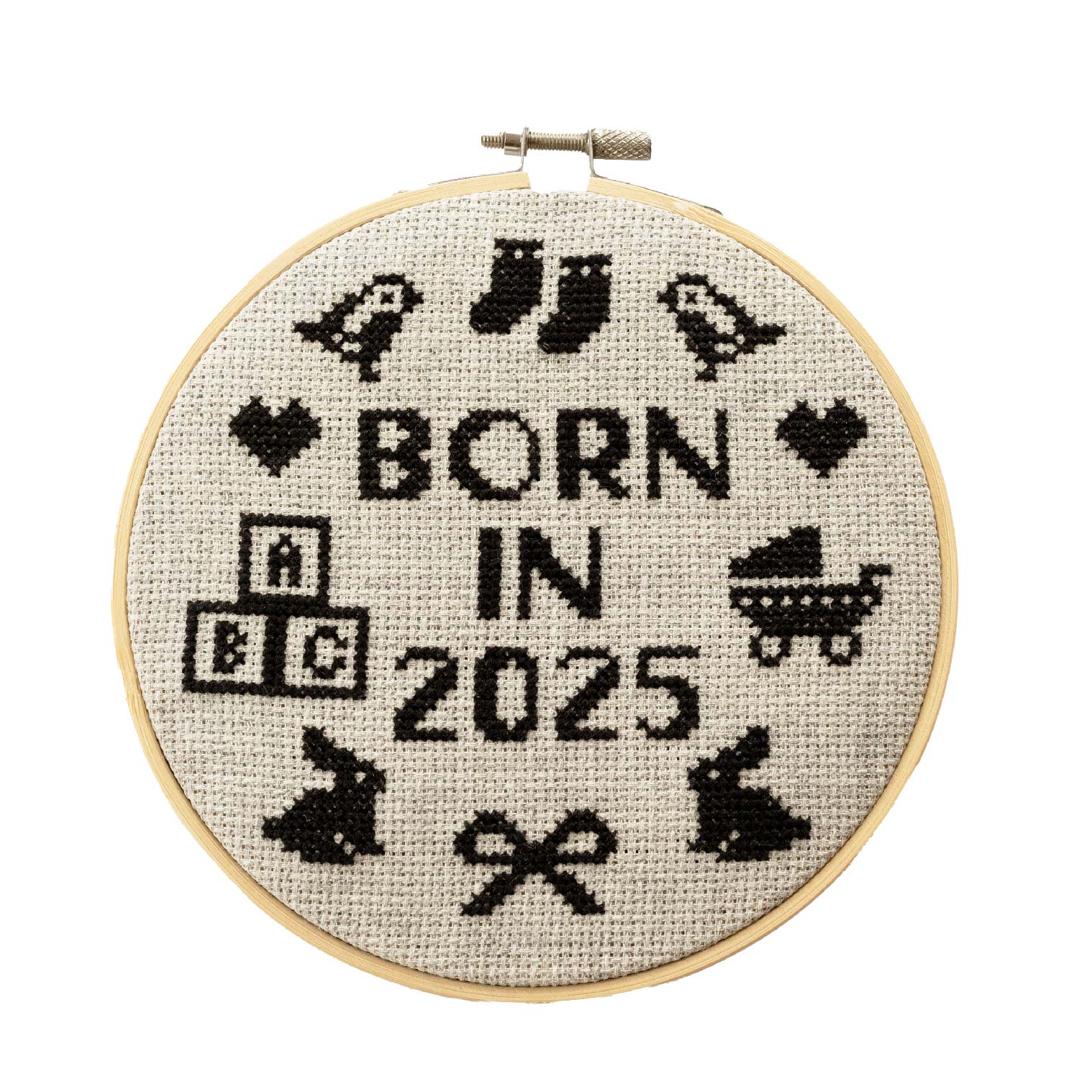 Born In 2025 Cross Stitch Kit