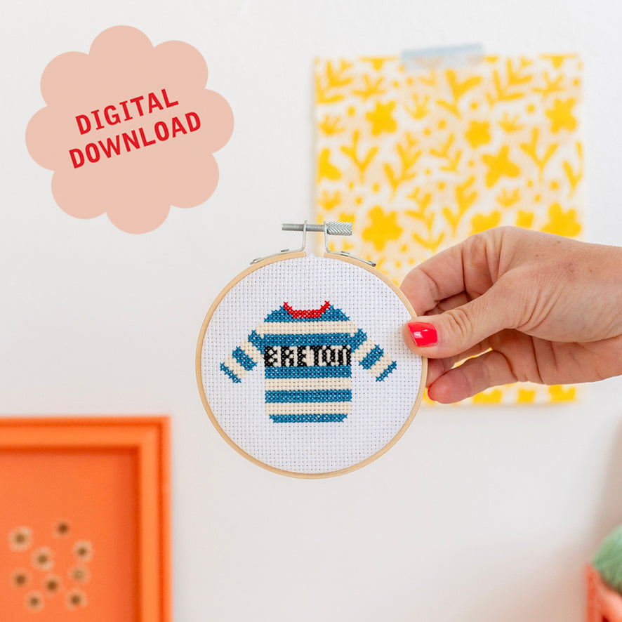 Breton Mini Cross Stitch PDF Pattern – Instant Download