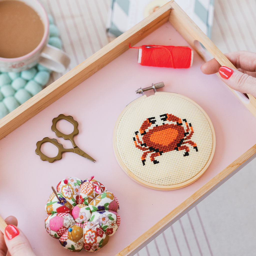 Crab Beginner Cross Stitch Kit