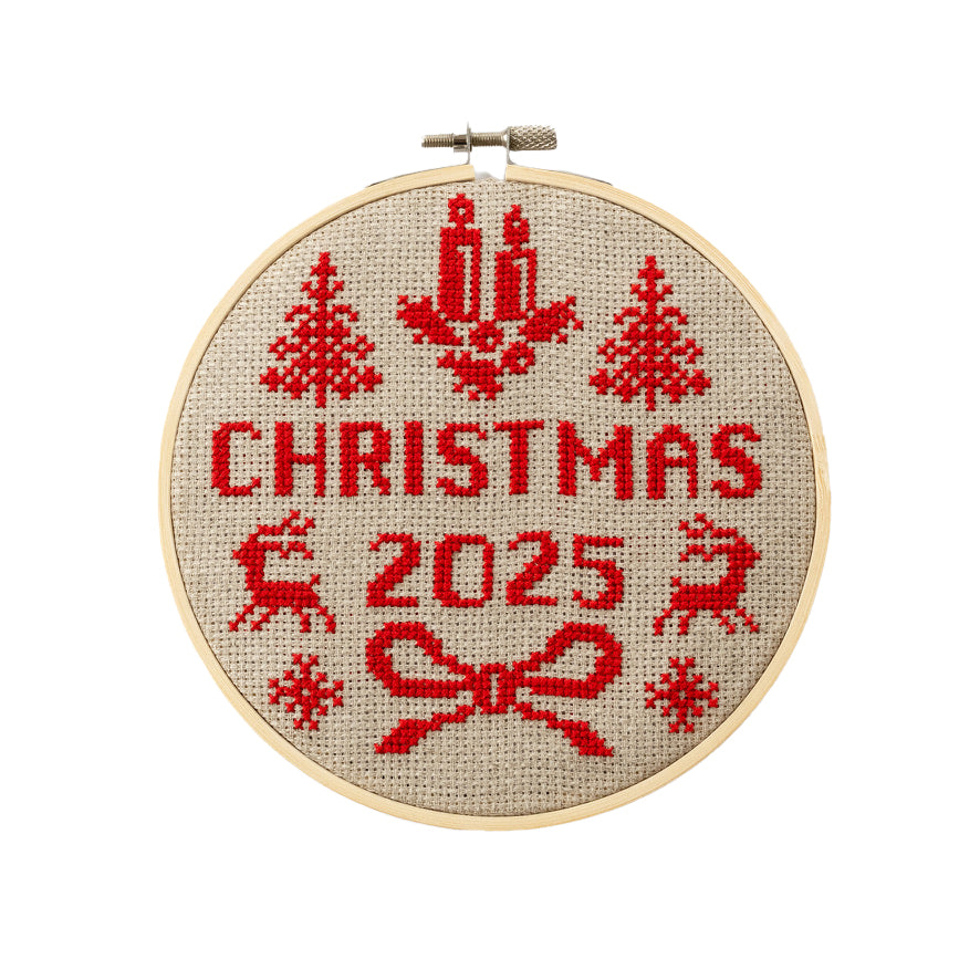 Christmas Year Cross Stitch Kit 2025