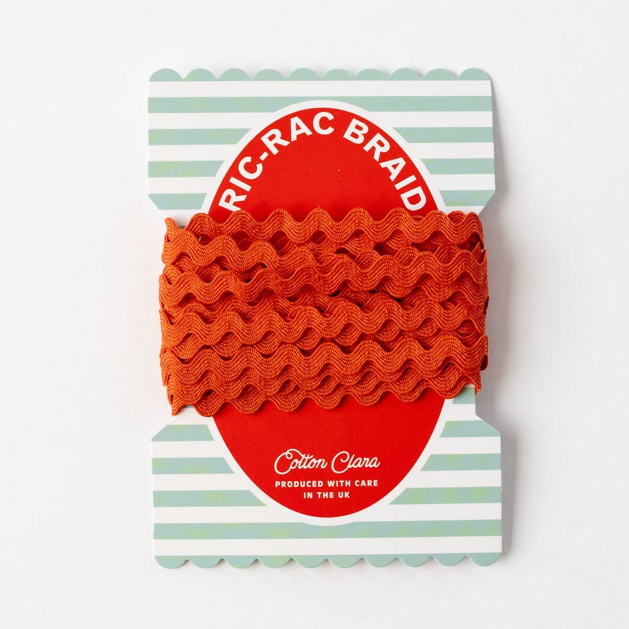 Cotton Clara 4 x Metres of Ric Rac Trimming on Colourful Bobbin