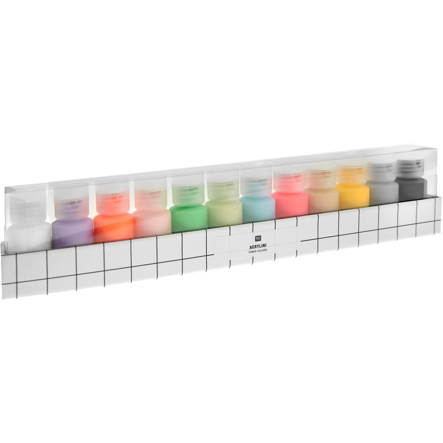 Cotton Clara Acrylic Paint Set Power Colours 12x22ml
