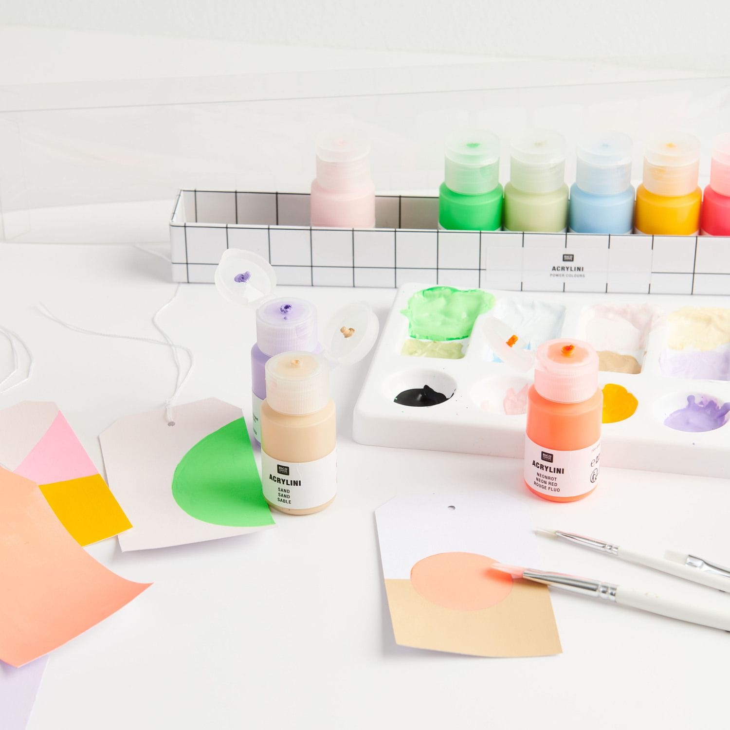 Cotton Clara Acrylic Paint Set Power Colours 12x22ml